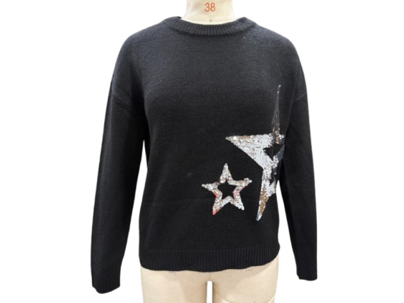Long Sleeve Jacquard Jumper - Image 6