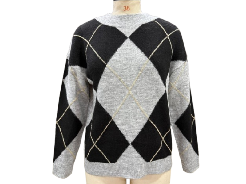 Long Sleeve Jacquard Jumper - Image 7
