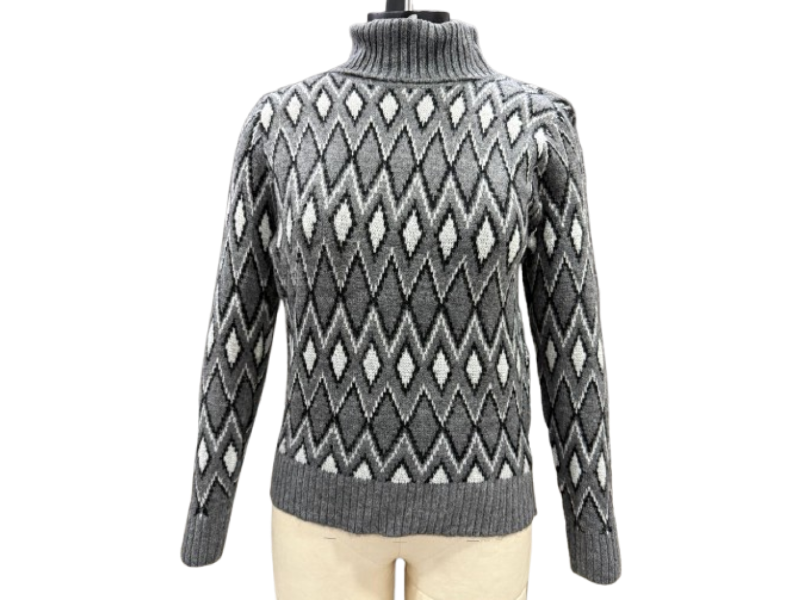 Long Sleeve Jacquard Jumper - Image 10