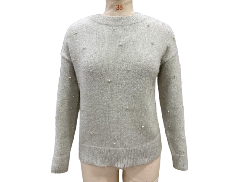 Import Yarn Pearl & stoneed Sweater - Image 3