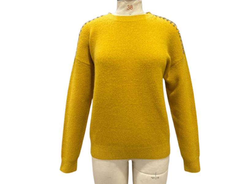 Import Yarn Pearl & stoneed Sweater - Image 4