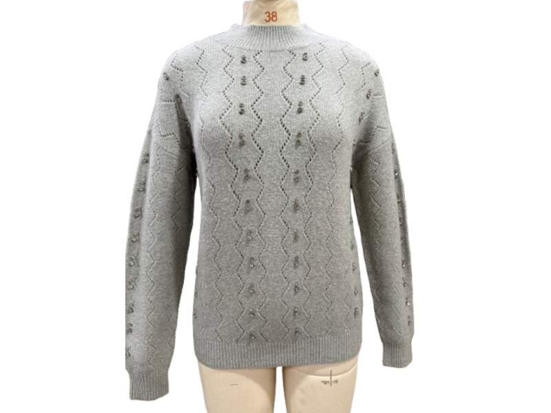 Import Yarn Pearl & stoneed Sweater - Image 8