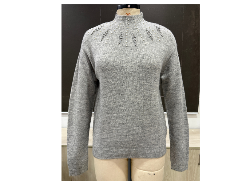 Import Yarn Pearl & stoneed Sweater - Image 10