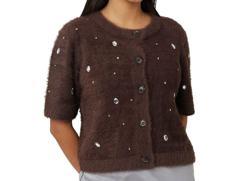 Import Yarn Pearl & stoneed Sweater - Image 12